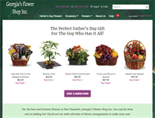 Tablet Screenshot of georgiasflowershop.com